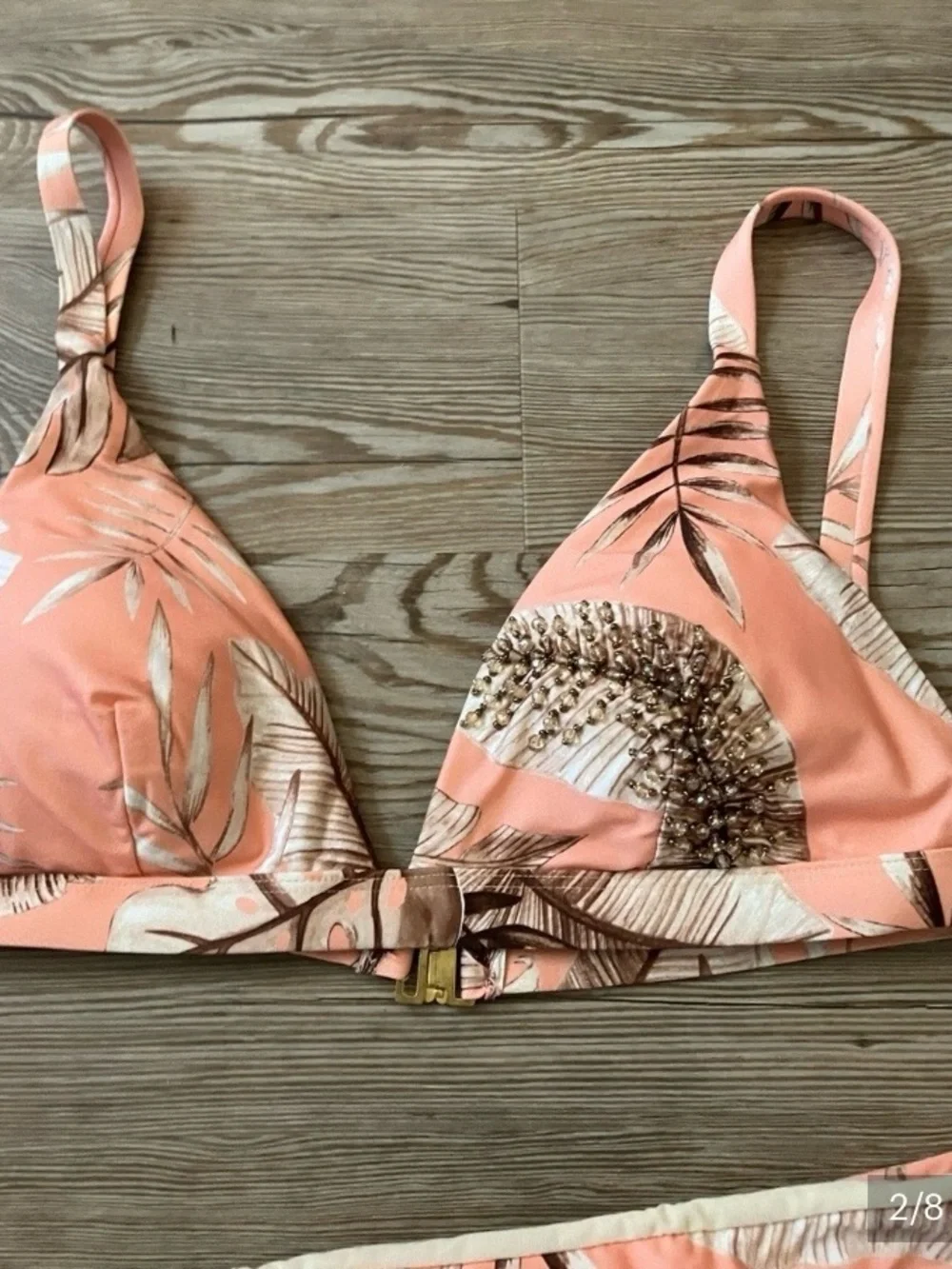 RENATA MALE Made in Italy 2 pc.Print Bikini Swim Suit. IT/44 US/SM. NWT